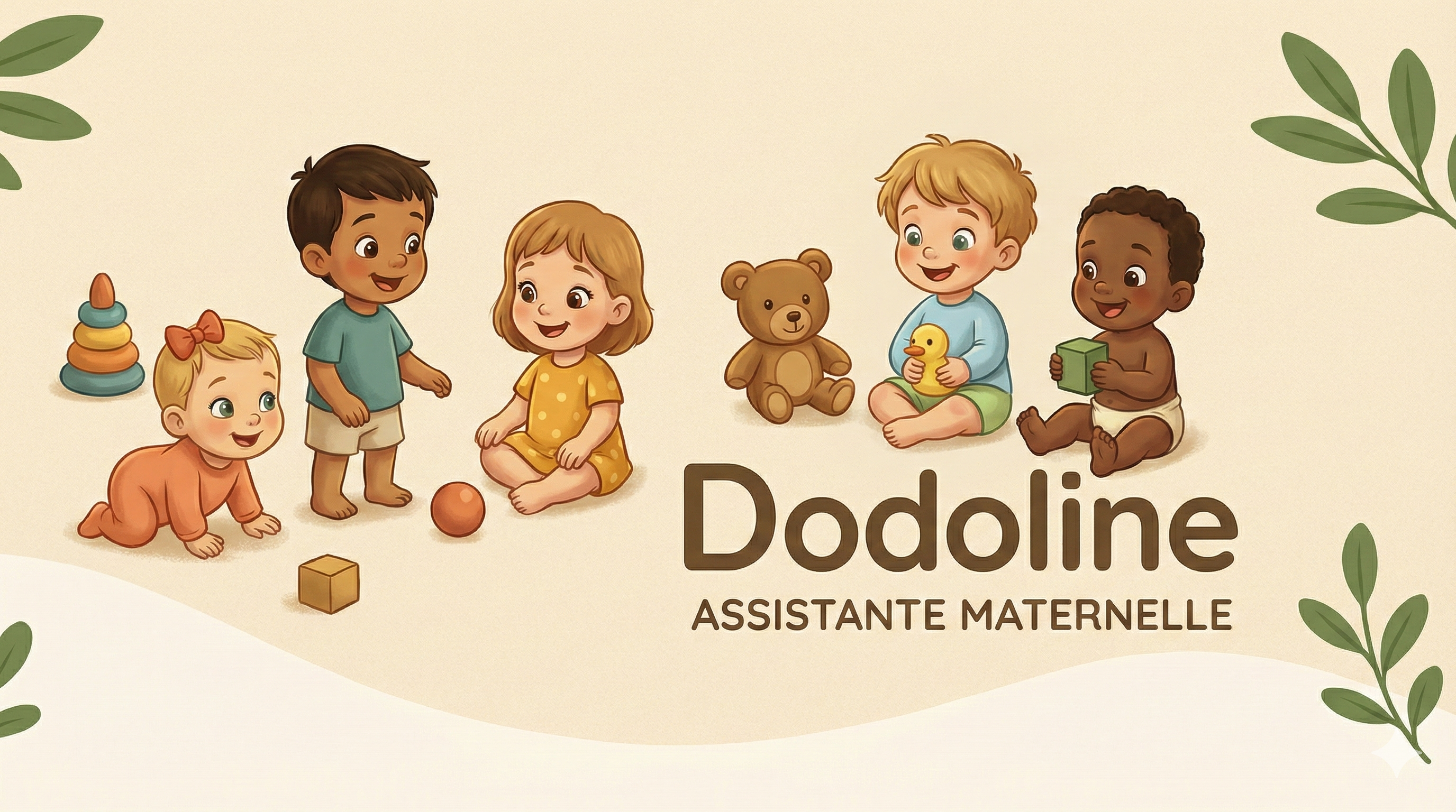 Illustration enfants jouant style Disney